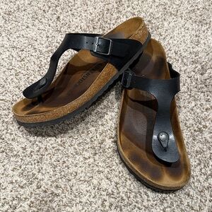 Birkenstock Leather Sandals with Buckle